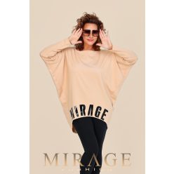 Mirage Barbados vastag puntó pulóver, bézs Mirage Barbados vastag puntó pulóver, bézs