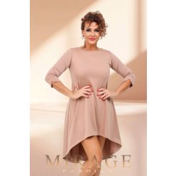Mirage Frakki elegáns hátul rakott ruha, cappuccino