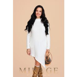 Mirage Avon bordázott kötött pulóver, fehér Mirage Avon bordázott kötött pulóver, fehér
