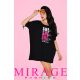 Mirage Katy ujján kötős tunika, fekete