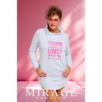 Mirage Mary futter pulóver, melírszürke