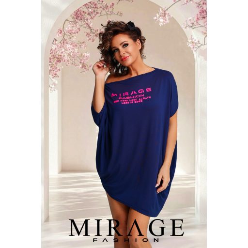 Mirage Sziszy asszimetrikus tunika, sötétkék