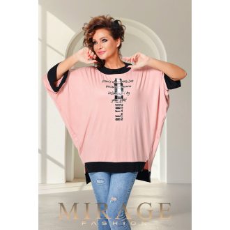 Mirage Zinajda bő tunika, púder