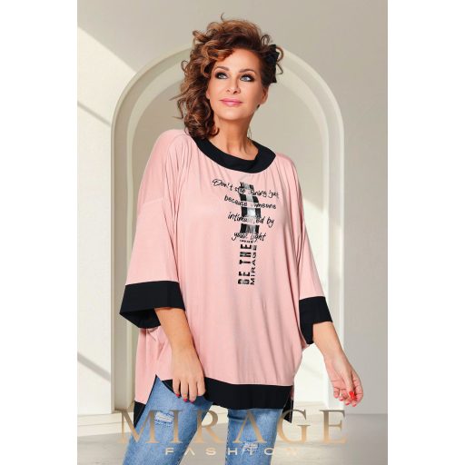 Mirage Zinajda bő tunika, púder