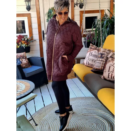 Fashion by nono Popi kabát, burgundi