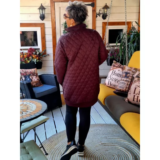 Fashion by nono Popi kabát, burgundi