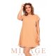 Mirage Jessie hátán betétes ruha, camel-púder