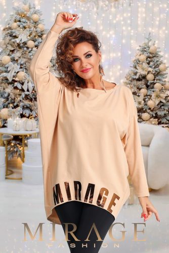 Mirage Sevilla vastag bronz nyomott tunika, bézs