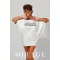 Mirage Livy hátán kivágott bő tunika, fehér