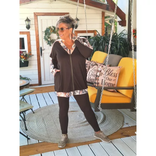 Fashion by Nono Nikoll szabadidő szett, csokibarna
