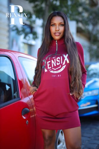 Rensix Anika zippes pulóver, piros