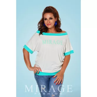 Mirage Gomez passzés aljú felső, ekrü-menta