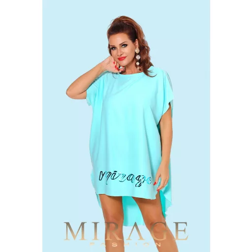 Mirage Izebelle silky szatén tunika, óceán kék