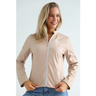  Warp Zone Spring bélelt műbőr kabát, mokka 