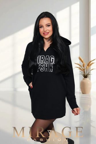 Mirage Unique vastag pulóver, fekete