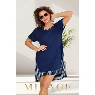 Mirage Szellő hátán nyitott tunika, sötétkék