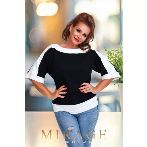 Mirage Tennessy csónaknyakú felső, fekete