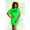 Mirage Avery poliamid öves ruha, UV zöld
