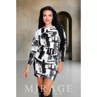 Mirage Mátra kerek nyakú ruha, mirage mintás