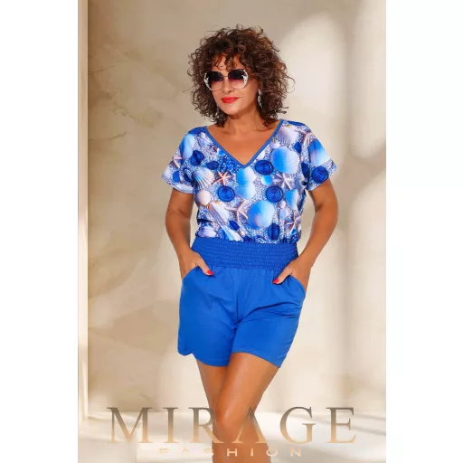 Mirage Líra hátul gombos overál, kagyló mintás