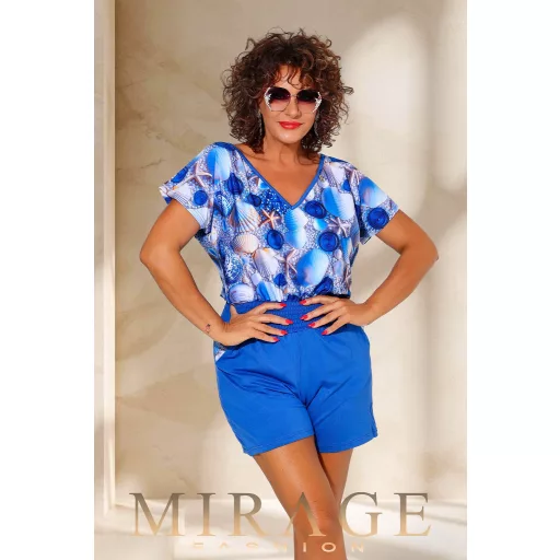 Mirage Líra hátul gombos overál, kagyló mintás