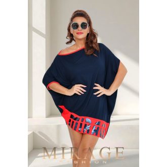 Mirage Alíz asszimetrikus tunika, sötétkék