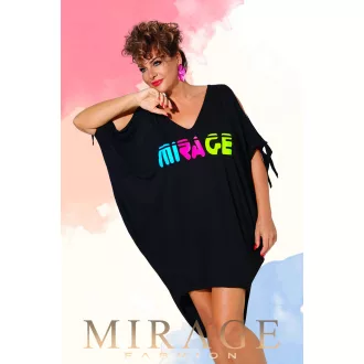 Mirage Tiffany vállain nyitott lezser tunika, fekete