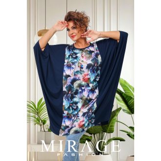 Mirage Piedro elől-hátul mintás tunika, virág mintás