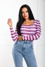 Nazyra Sienna body, pink csíkos