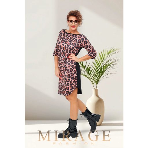 Mirage Nini egyenes szabású ruha, párducmintás