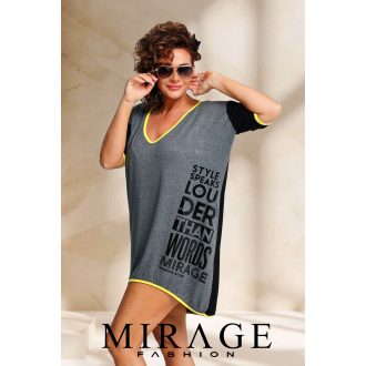 Mirage Ditta V nyakú tunika, szürke