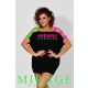 Mirage Shark vállán neon pántos tunika, fekete