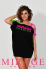 Mirage Shark vállán neon pántos tunika, fekete