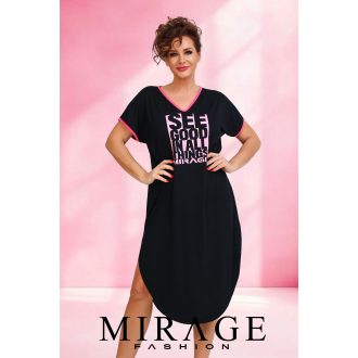 Mirage Bayern V nyakú ruha, fekete