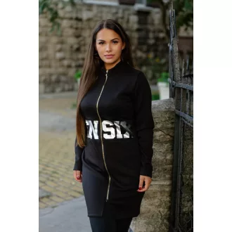 Rensix Irina zippes kardigán, fekete