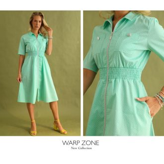 Warp Zone Zelma zippes ingruha, menta pöttyös