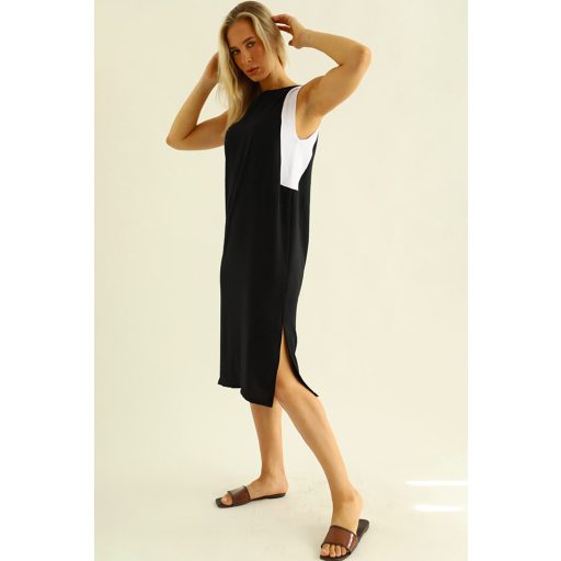 Warp Zone Helia ruha, fehér-fekete