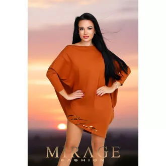Mirage Divino asszimetrikus tunika, konyak