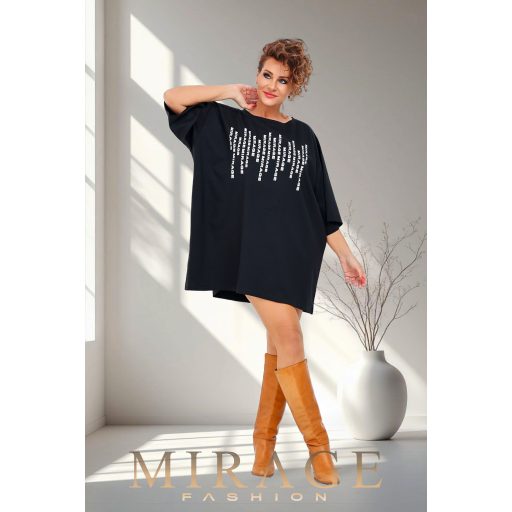 Mirage Polka lezser puntó tunika, fekete