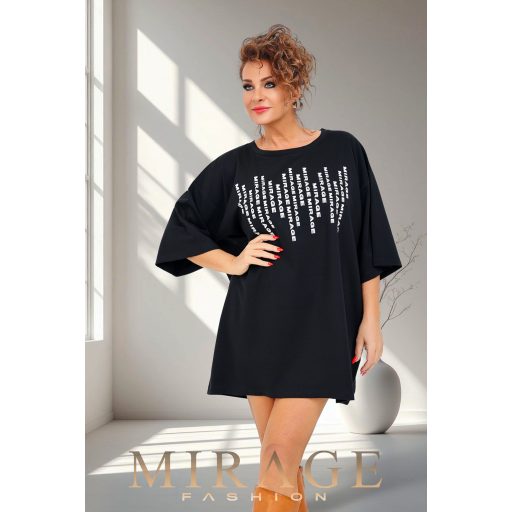 Mirage Polka lezser puntó tunika, fekete
