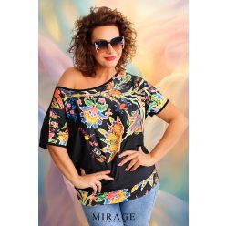 Mirage Mendi passzés felső, fekete