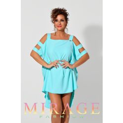 Mirage Zsüsztin szatén tunika, óceán kék