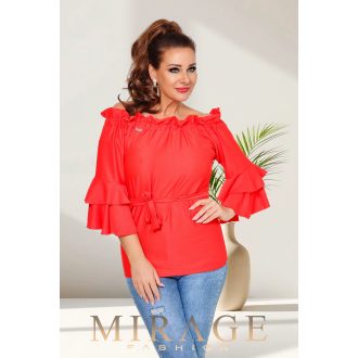 Mirage Kendra tölcsér ujjú felső, dinnye