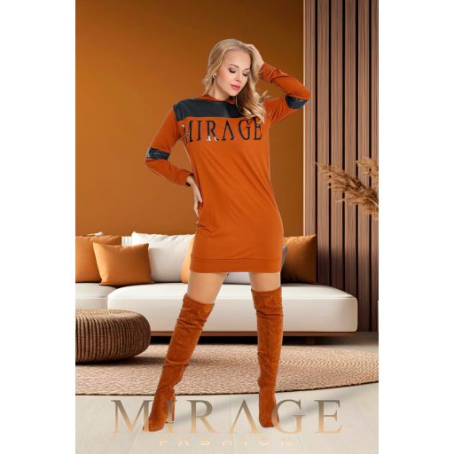 Mirage Idoll vastag pamut ruha, konyak