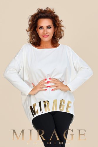 Mirage Barbados vastag puntó pulóver, krém
