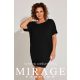 Mirage Glade csipkebetétes ruha, fekete