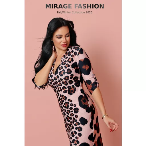 Mirage Hermione ujján gombos ruha, ocelot