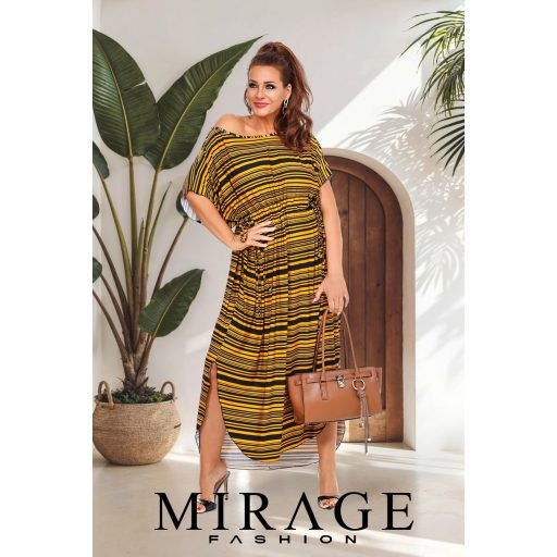 Mirage Dublin pamut maxiruha, fekete-sárga csíkos