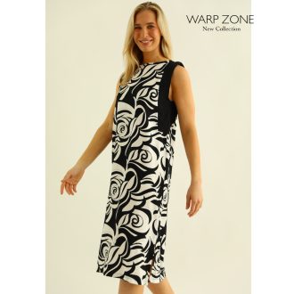 Warp Zone Helia ruha, fekete mintás