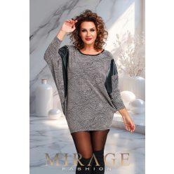 Mirage Noémi bőrbetétes alkalmi tunika, pezsgő